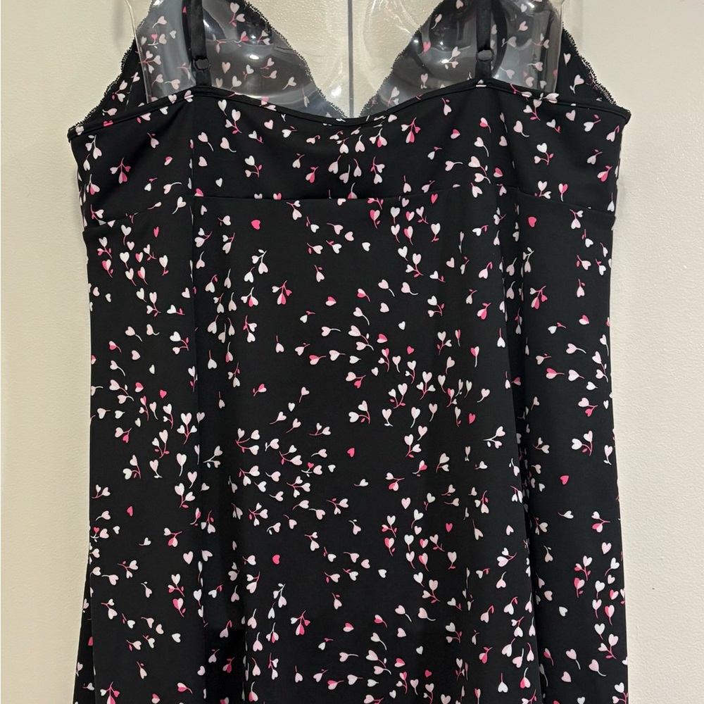 Jenni Black Nightgown with Heart Accents - Picture 4 of 5